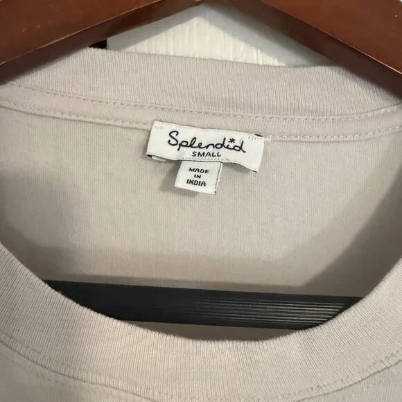 Splendid x Wild One All Gender Boxy Tee- Gray- Medium - Picture 3 of 7